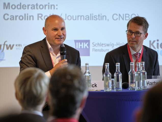 Oliver Falck (Professor, ifo Institut) und Johannes Hartwig (Abteilungsleiter, Ministerium für Wirtschaft, Verkehr, Arbeit, Technologie und Tourismus Schleswig-Holstein)