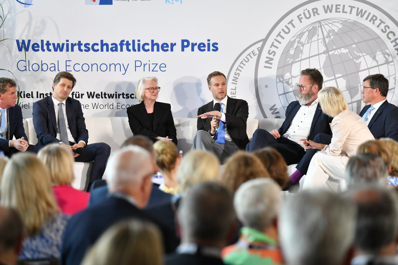 Conversation on stage at Global Economy Prize 2025
