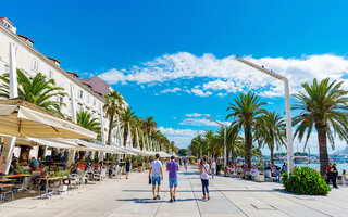 Seafront promenade in Split