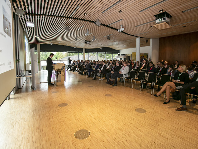 View from stage to audience