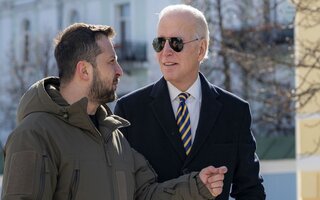 Joe Biden meets Wolodymyr Slenskyi in Kiev 2002/2023