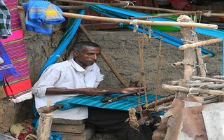 Weaver in rural Africa