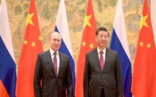 Xi und Putin, Presidents of China and Russia