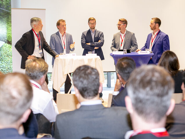 Speaker panel on stage