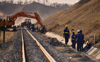 Railway construction