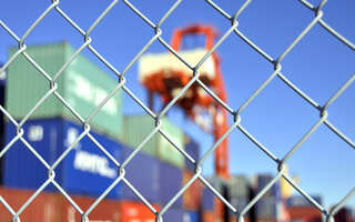 container yard security fence