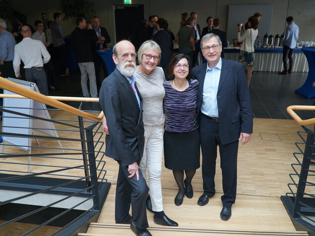 Attendees posing for a photo