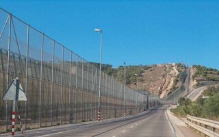 Border fence in Melilla