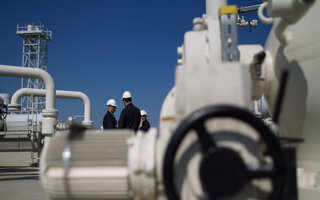The biggest import and transfer station for natural gas in Austria is located in Baumgarten