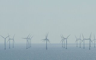 Wind power engines at sea