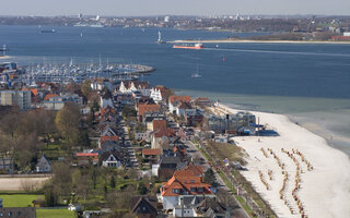 View from the top of Laboe memorial towards Kiel